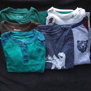 Cat & Jack long sleeve tee bundle 6/7